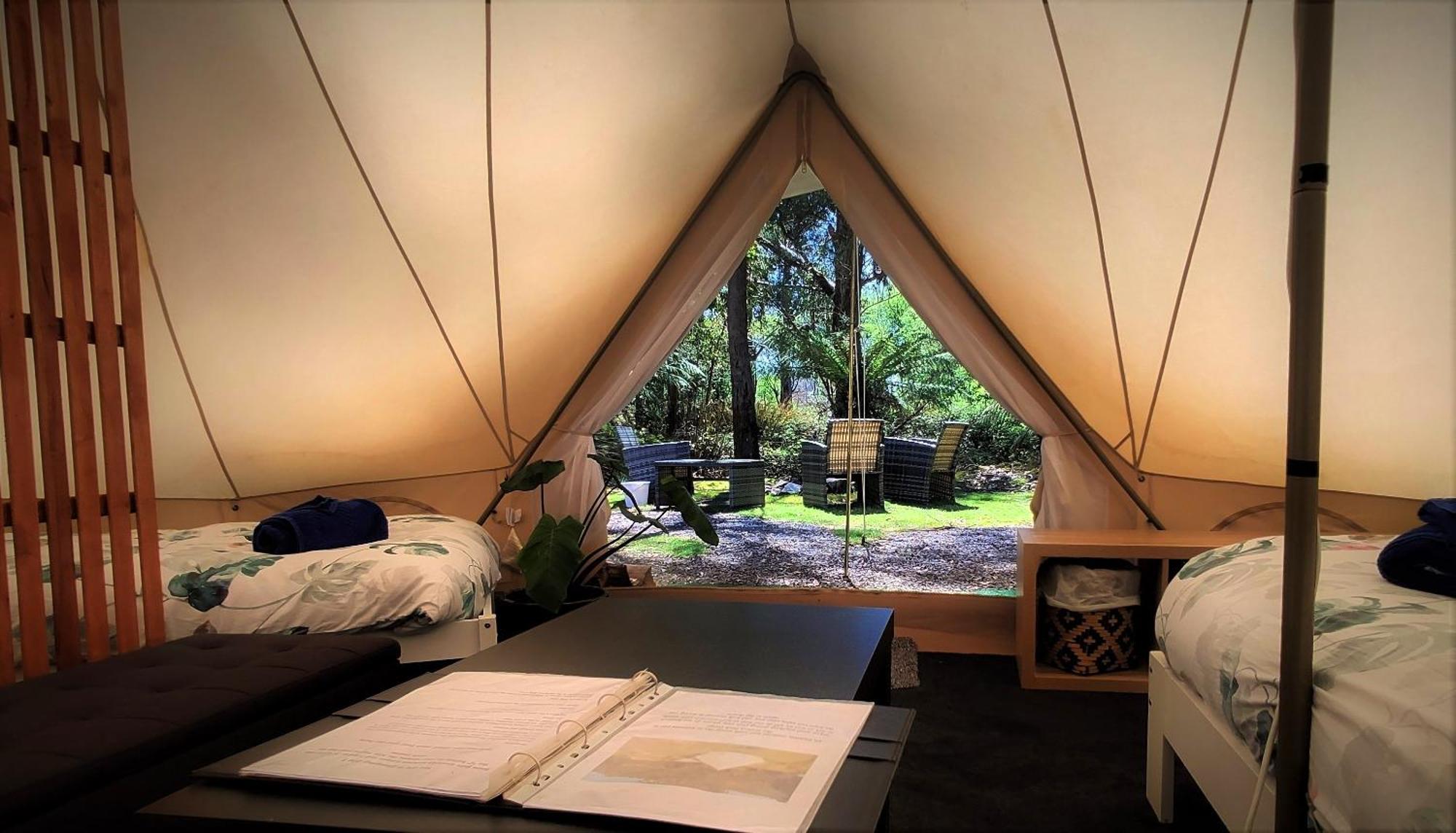 Glamping At Zeehan Bush Camp Eksteriør billede